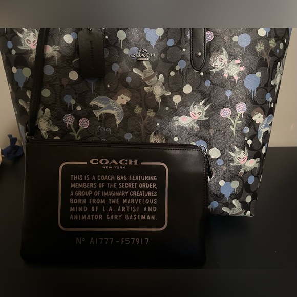 Coach Tote x Baseman (limited edition) Bag EUC - Picture 13 of 14